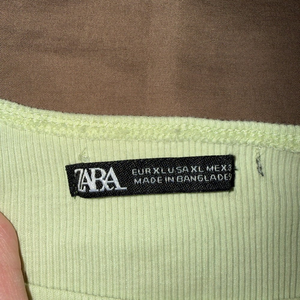 Zara Pastel Green Sleeveless Top - Picture 3 of 5